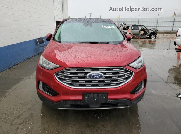 2FMPK4K91LBB30363 2020 FORD EDGE Бордовый Вид спереди