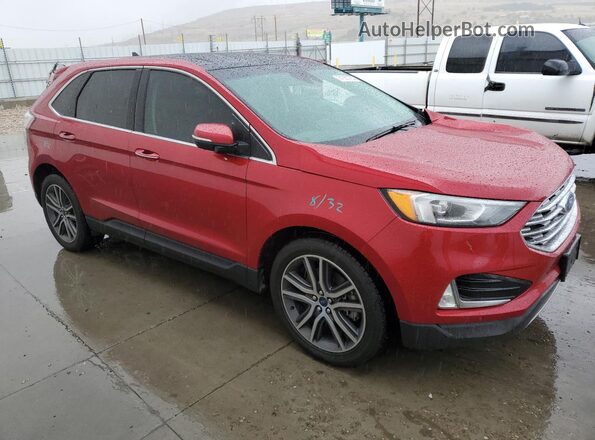 2FMPK4K91LBB30363 2020 FORD EDGE Бордовый Передняя правая четверть