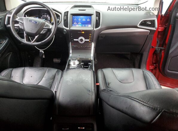 2FMPK4K91LBB30363 2020 FORD EDGE Бордовый Вид панели приборов