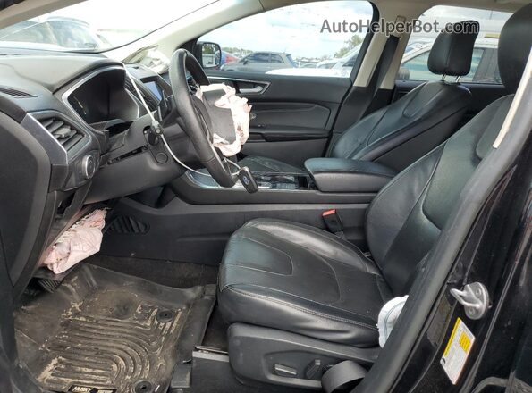 2FMPK4K92LBA16758 2020 FORD EDGE Черный Вид салона спереди