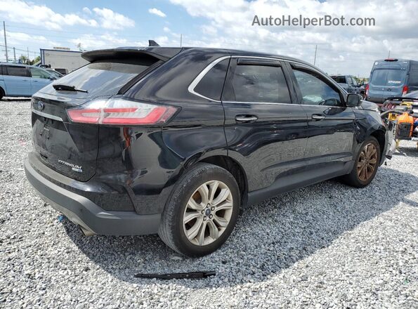 2FMPK4K92LBA16758 2020 FORD EDGE Черный Задняя правая четверть