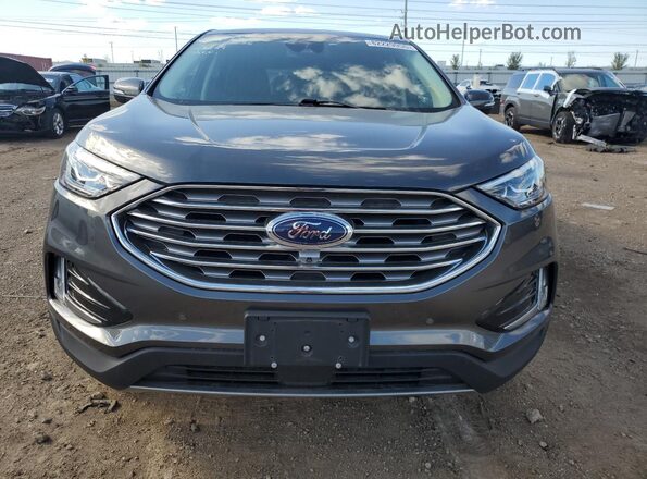 2FMPK4K95LBB49255 2020 FORD EDGE Gray Front view
