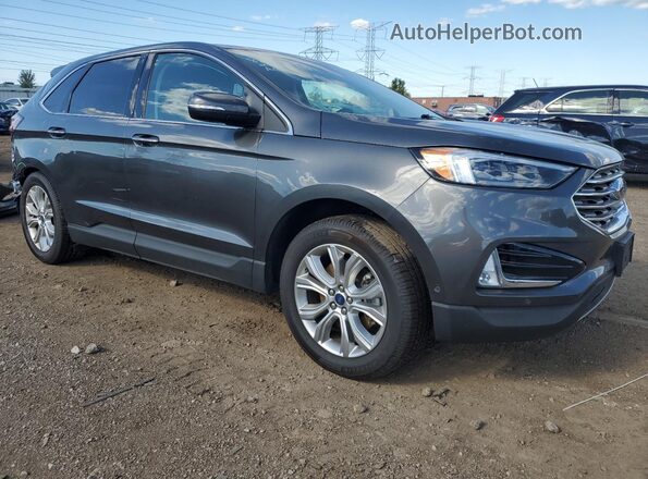 2FMPK4K95LBB49255 2020 FORD EDGE Gray Front right