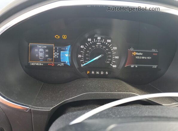 2FMPK4K95LBB49255 2020 FORD EDGE Gray Instrument cluster view