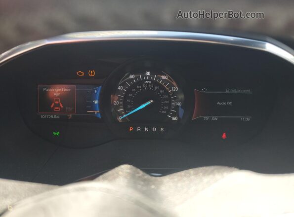 2FMPK4K95LBB64113 2020 FORD EDGE Gray ხელსაწყოთა პანელის ხედი