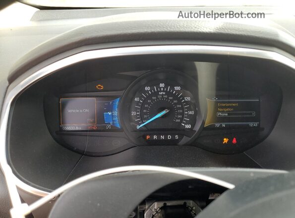 2FMPK4K98LBA06686 2020 FORD EDGE Gray ხელსაწყოთა პანელის ხედი
