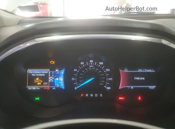 2FMPK4K98LBA82456 2020 FORD EDGE White Instrument cluster view