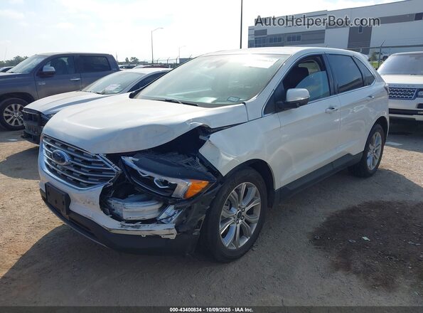 2FMPK4K98PBA55473 2023 FORD EDGE White Առջևի ձախ երեք քառորդ տեսարան