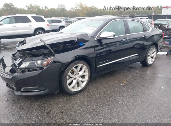 2G1105S32L9103576 2020 CHEVROLET IMPALA Black Առջևի ձախ երեք քառորդ տեսարան