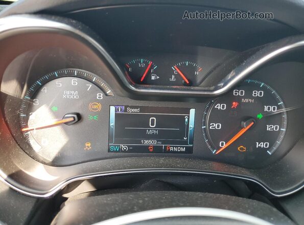 2G1105S32L9105036 2020 CHEVROLET IMPALA Черный Вид щитка приборов