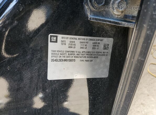 2G4GL5EX4H9156015 2017 BUICK REGAL Black 