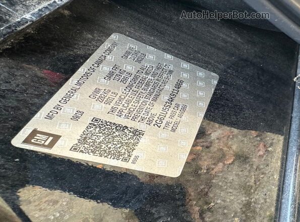 2G61U5S34K9114866 2019 CADILLAC XTS Black Widok wnętrza z tyłu