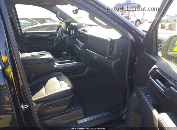 2GCUDGEDXN1500575 2022 CHEVROLET SILVERADO Black Front interior view