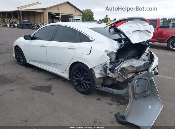 2HGFC1E55LH201034 2020 HONDA CIVIC White Trasero izquierdo