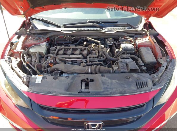 2HGFC1F31LH682168 2020 HONDA CIVIC Red Вид ззаду