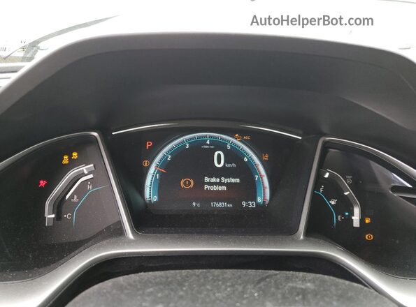 2HGFC1F4XGH107596 2016 HONDA CIVIC Silver Widok zestawu wskaźników