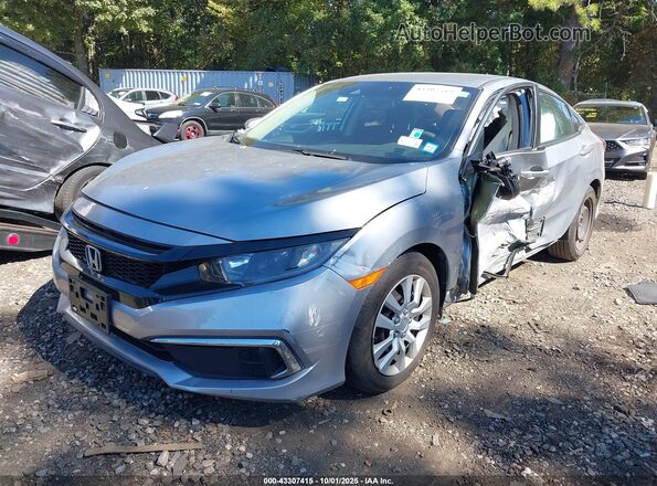 2HGFC2F60LH523626 2020 HONDA CIVIC Gray Առջևի ձախ երեք քառորդ տեսարան