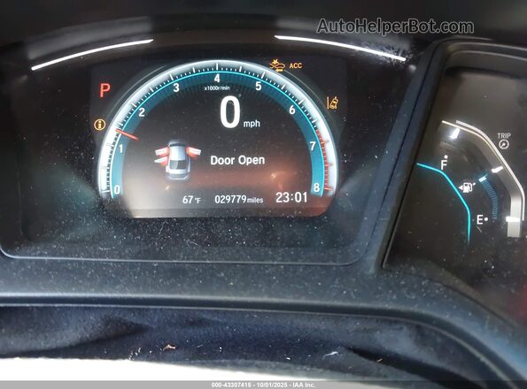 2HGFC2F60LH523626 2020 HONDA CIVIC Gray Հետևի նստատեղերի տեսք
