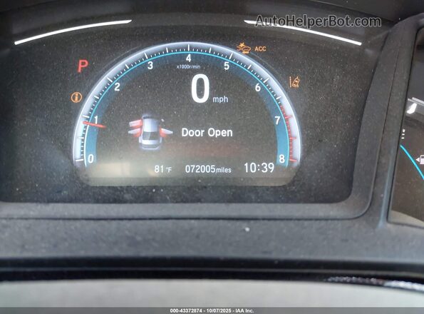 2HGFC2F61LH552004 2020 HONDA CIVIC Red Հետևի նստատեղերի տեսք