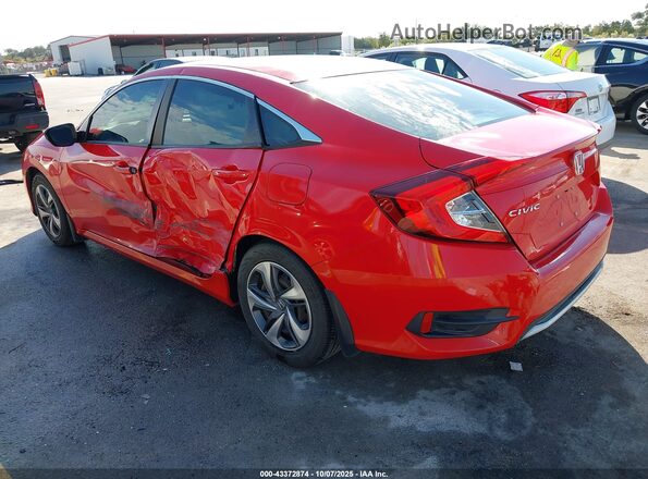 2HGFC2F61LH552004 2020 HONDA CIVIC Red Հետևի ձախ