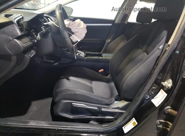 2HGFC2F62LH535308 2020 HONDA CIVIC Black Widok wnętrza z przodu
