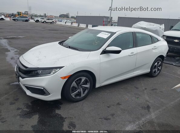 2HGFC2F62LH551766 2020 HONDA CIVIC Белый Передняя левая четверть