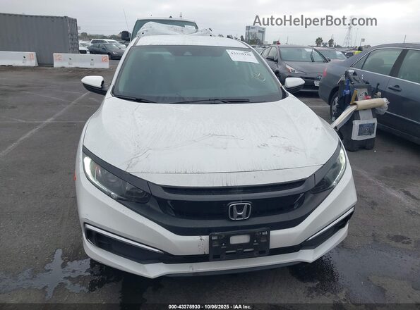 2HGFC2F62LH551766 2020 HONDA CIVIC Белый Вид задней части салона