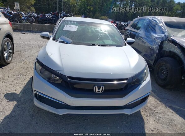 2HGFC2F62LH580944 2020 HONDA CIVIC White Вид щитка приладів