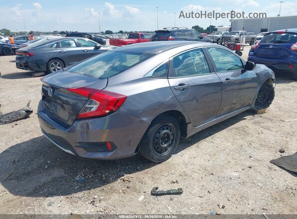 2HGFC2F66LH506068 2020 HONDA CIVIC Gray Հետևի աջ