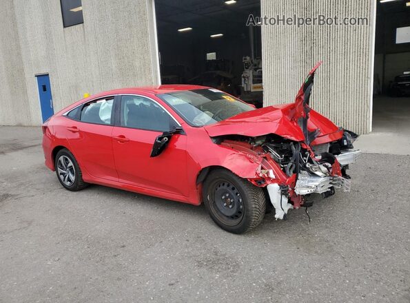 2HGFC2F67LH528175 2020 HONDA CIVIC Красный Передняя правая четверть