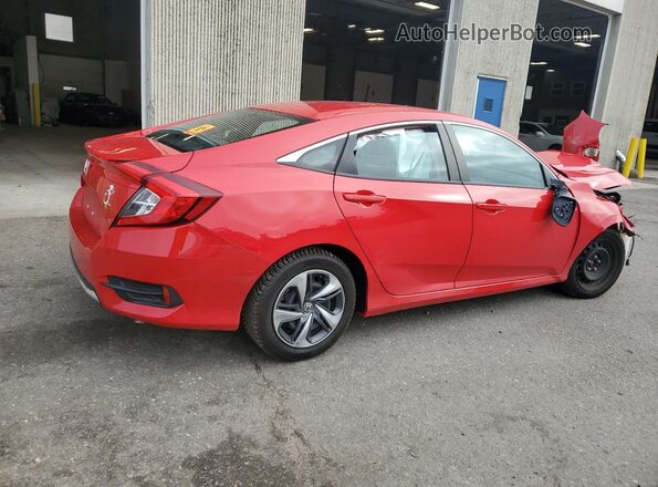 2HGFC2F67LH528175 2020 HONDA CIVIC Красный Задняя правая четверть