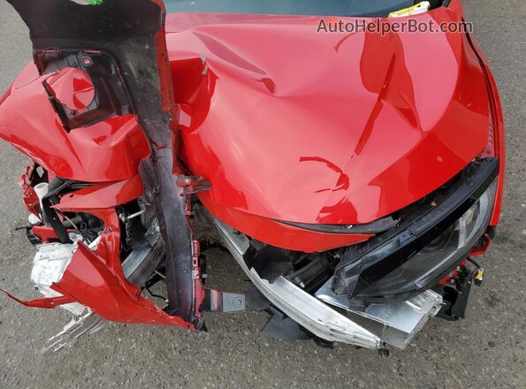 2HGFC2F67LH528175 2020 HONDA CIVIC Красный Вид задней части салона