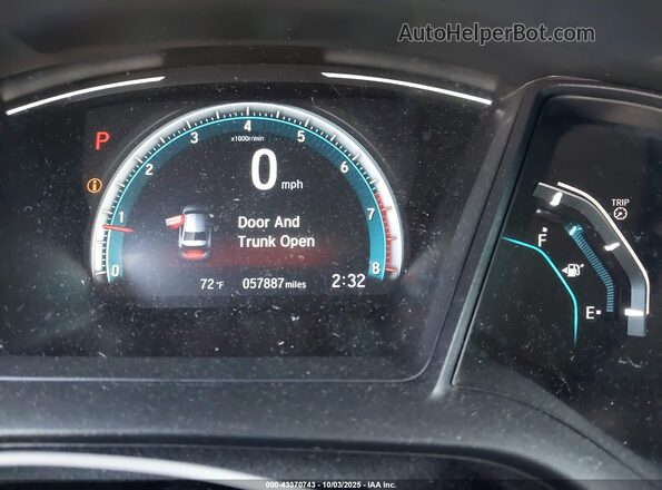 2HGFC2F69LH563509 2020 HONDA CIVIC Красный Вид задних сидений