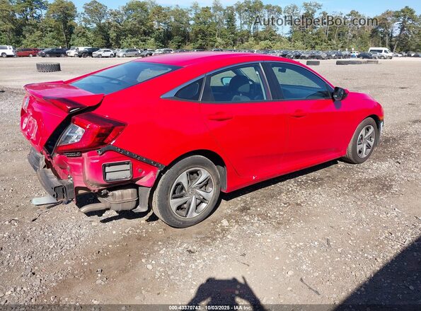 2HGFC2F69LH563509 2020 HONDA CIVIC Красный Задняя правая четверть