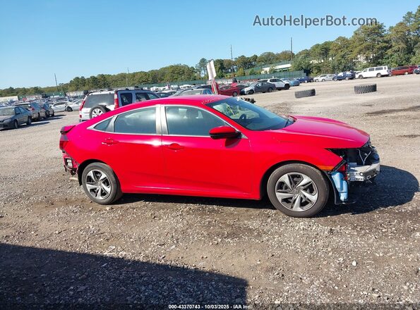2HGFC2F69LH563509 2020 HONDA CIVIC Красный Вид задней части салона