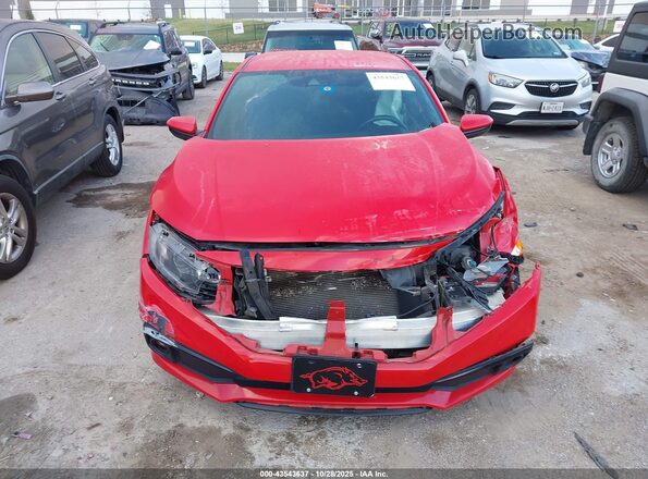 2HGFC2F80LH588655 2020 HONDA CIVIC Red Вид щитка приладів