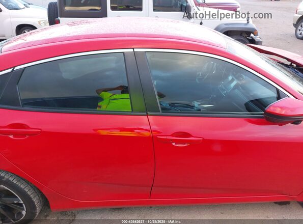 2HGFC2F80LH588655 2020 HONDA CIVIC Red Вид задньої частини салону