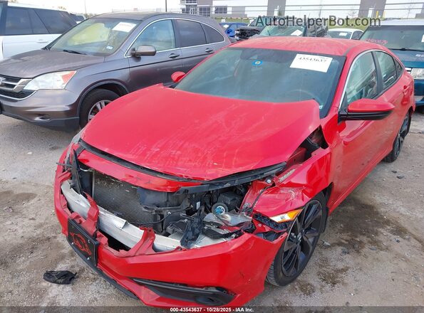 2HGFC2F80LH588655 2020 HONDA CIVIC Red Вид спереду