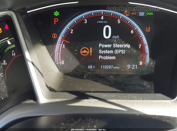 2HGFC2F80LH588655 2020 HONDA CIVIC Red Вид задніх сидінь