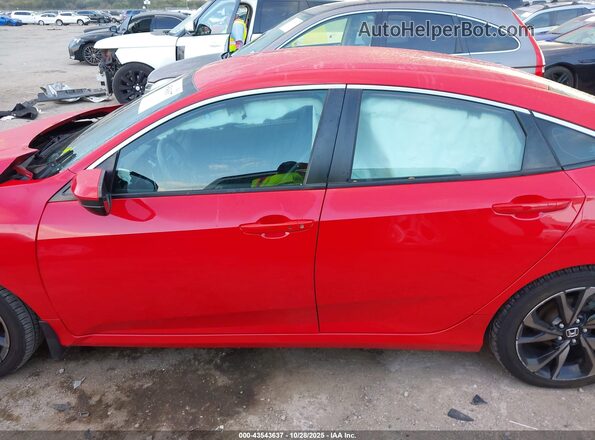 2HGFC2F80LH588655 2020 HONDA CIVIC Red Панорамний вид салону 360°