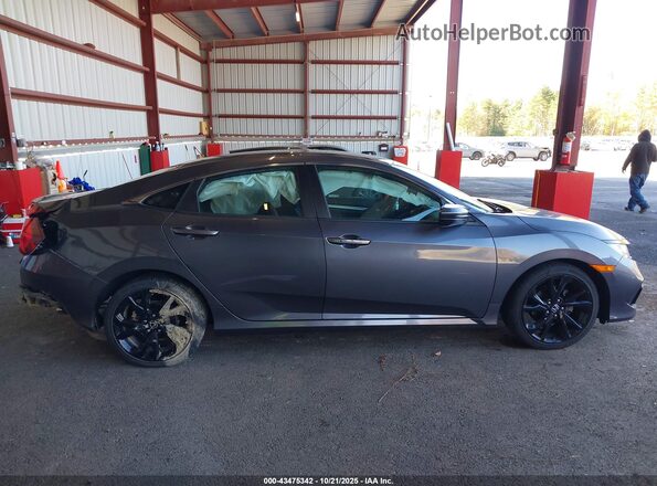 2HGFC2F81LH579446 2020 HONDA CIVIC Серый Вид задней части салона