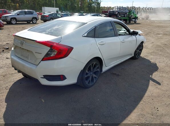 2HGFC2F82LH522043 2020 HONDA CIVIC Белый Задняя правая четверть