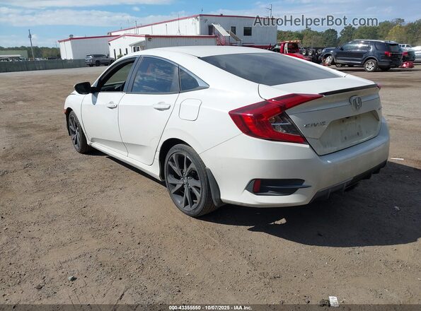 2HGFC2F82LH522043 2020 HONDA CIVIC Белый Задняя левая четверть