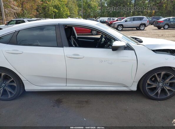 2HGFC2F82LH522043 2020 HONDA CIVIC Белый Вид задней части салона