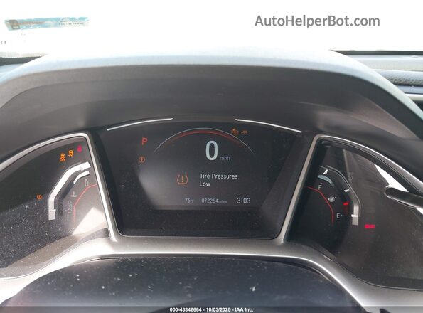 2HGFC2F83LH524903 2020 HONDA CIVIC Red უკანა სავარძლების ხედი