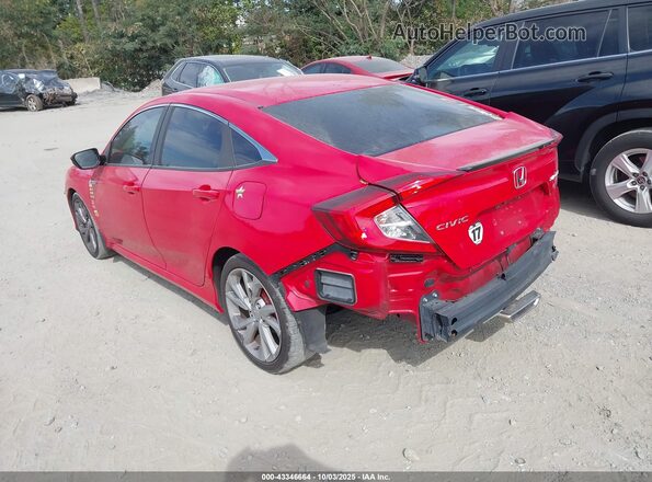 2HGFC2F83LH524903 2020 HONDA CIVIC Red უკანა მარცხენა