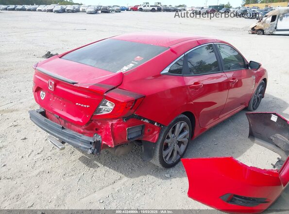 2HGFC2F83LH524903 2020 HONDA CIVIC Red უკანა მარჯვენა