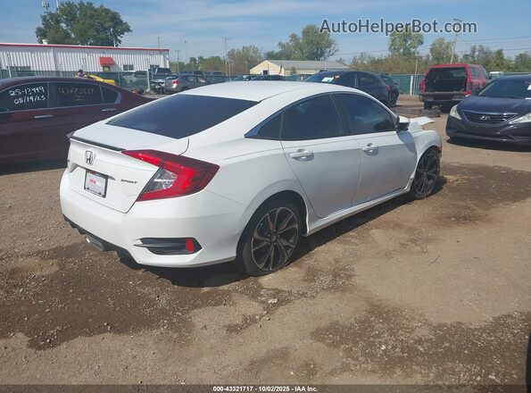 2HGFC2F85LH523168 2020 HONDA CIVIC White Задня права чверть