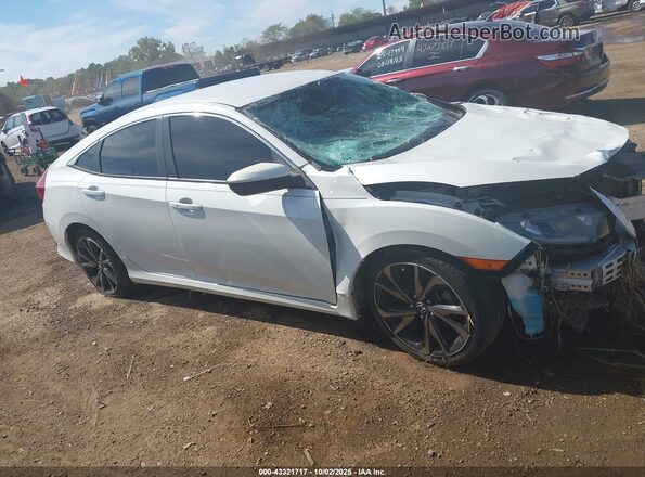 2HGFC2F85LH523168 2020 HONDA CIVIC White Вид задньої частини салону