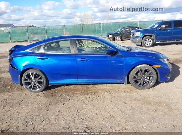 2HGFC2F85LH564772 2020 HONDA CIVIC Blue Սալոնի հետևի տեսք